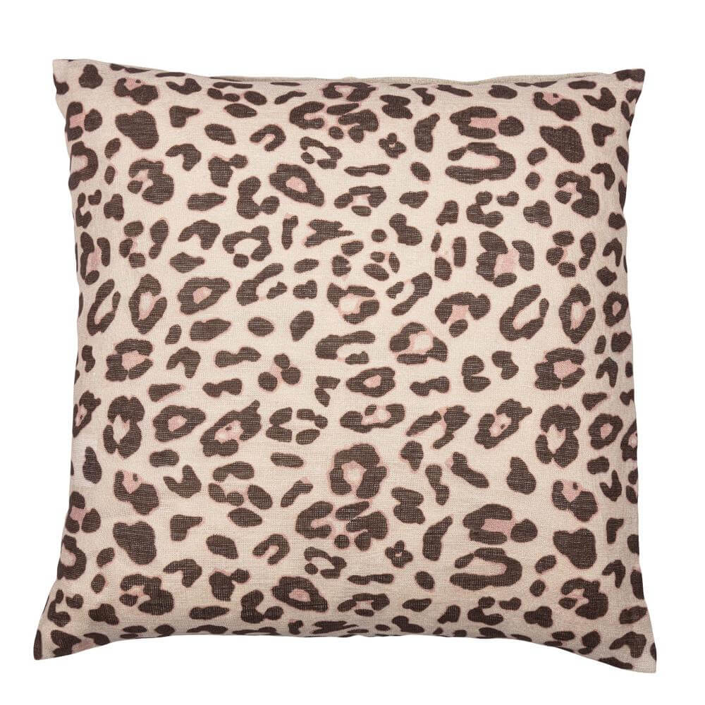 Day Home 2Hand Leopard Linen Cushion Cover 50x50cm